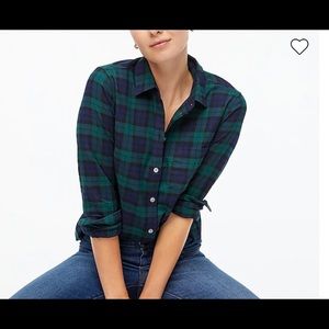 J.Crew Petite Flannel shirt in boy fit